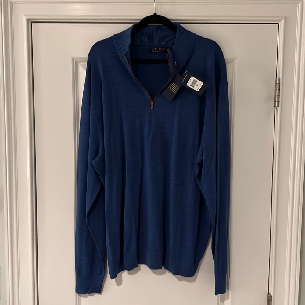 XXL Blue Polo Golf Ralph Lauren 1/4 Pullover